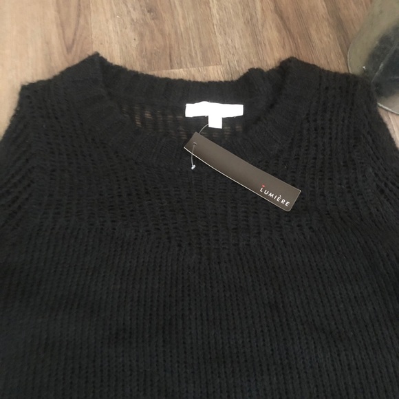 New Lumiere Black Knit Sweater - Picture 6 of 8